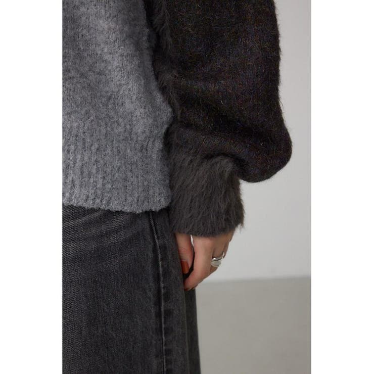 コンビネーションバイカラーニット | AZUL BY MOUSSY | 詳細画像23 