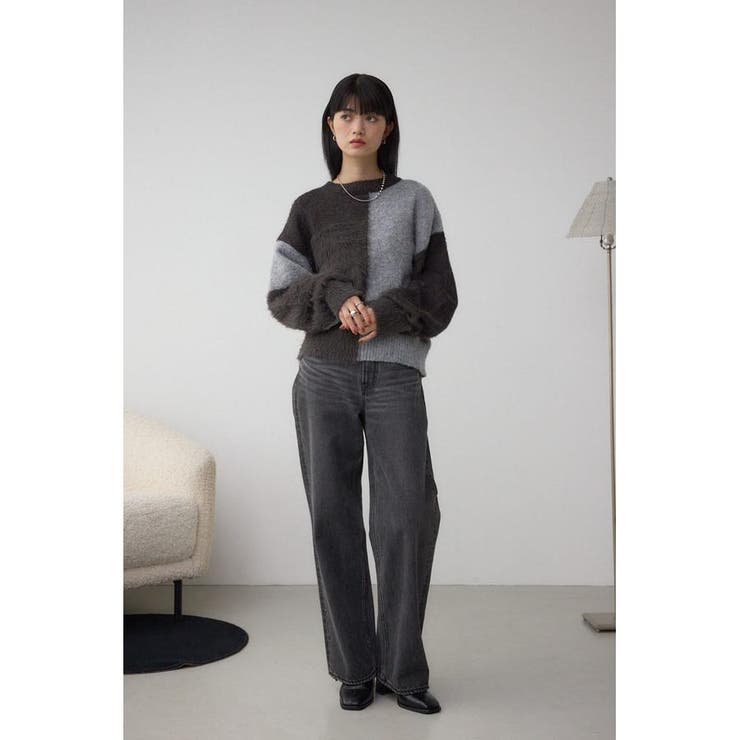 コンビネーションバイカラーニット | AZUL BY MOUSSY | 詳細画像15 