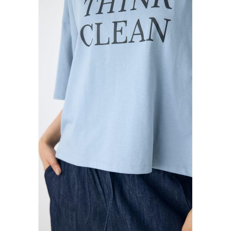 ドロップショルダーロゴ5分袖Tシャツ | AZUL BY MOUSSY | 詳細画像29 