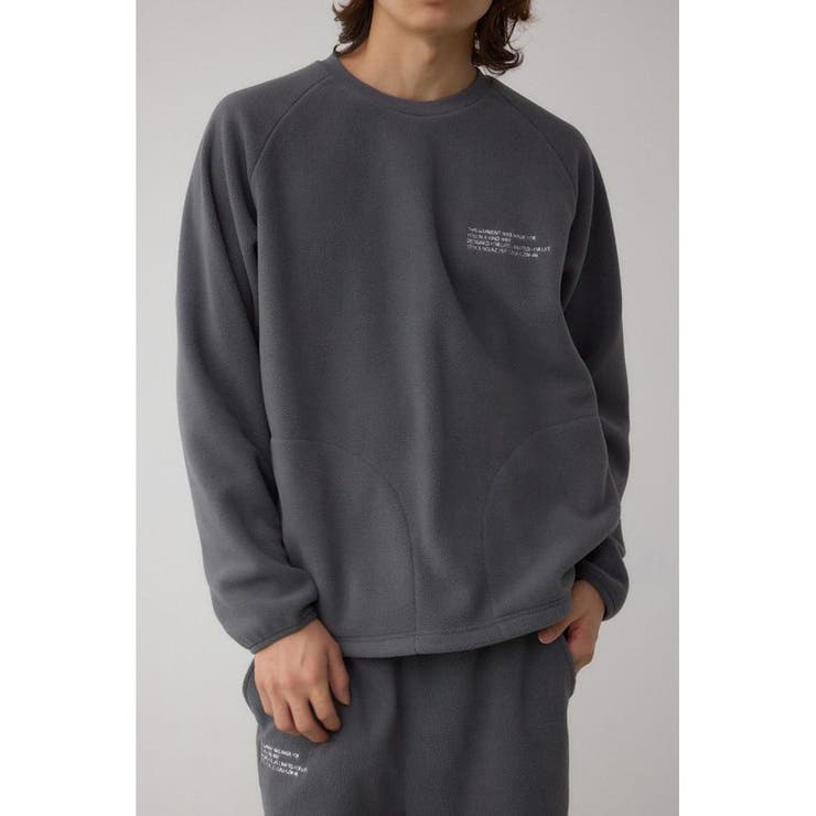 GRY | SHELTECH マイクロフリースクルー | AZUL BY MOUSSY