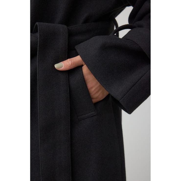 B-HEAT スタンドカラージップロングコート | AZUL BY MOUSSY | 詳細画像13 