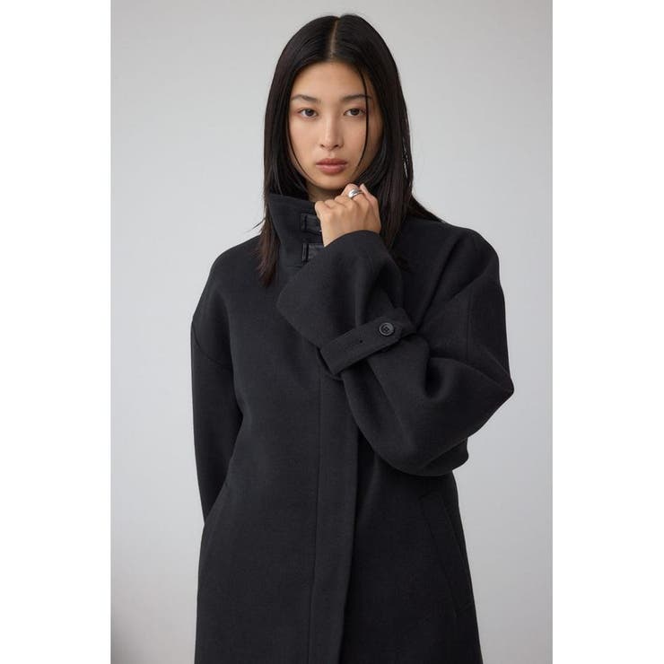 B-HEAT スタンドカラージップロングコート | AZUL BY MOUSSY | 詳細画像2 