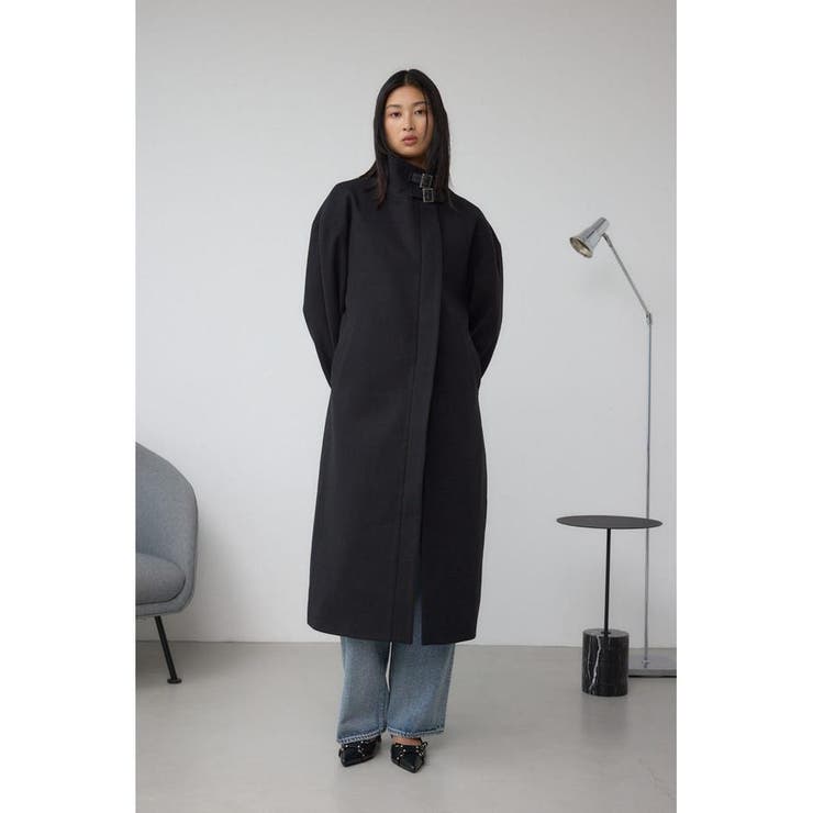 B-HEAT スタンドカラージップロングコート | AZUL BY MOUSSY | 詳細画像4 