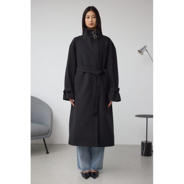 B-HEAT スタンドカラージップロングコート | AZUL BY MOUSSY | 詳細画像5 