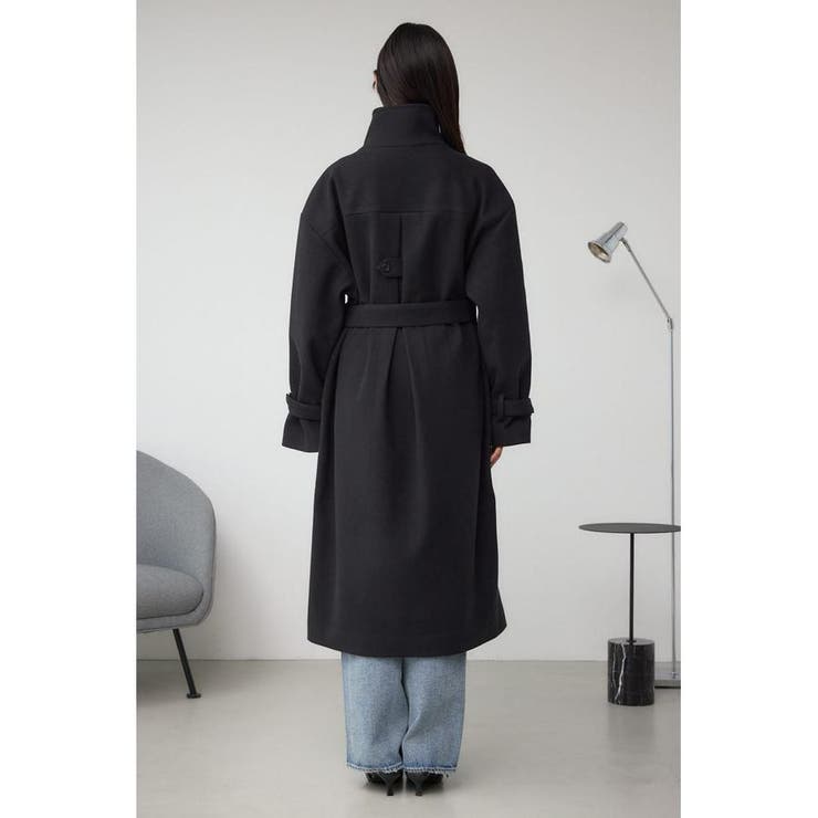 B-HEAT スタンドカラージップロングコート | AZUL BY MOUSSY | 詳細画像7 