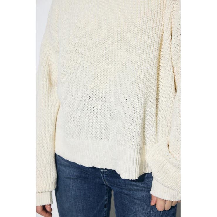 畔編みリラックスニットトップス | AZUL BY MOUSSY | 詳細画像6 