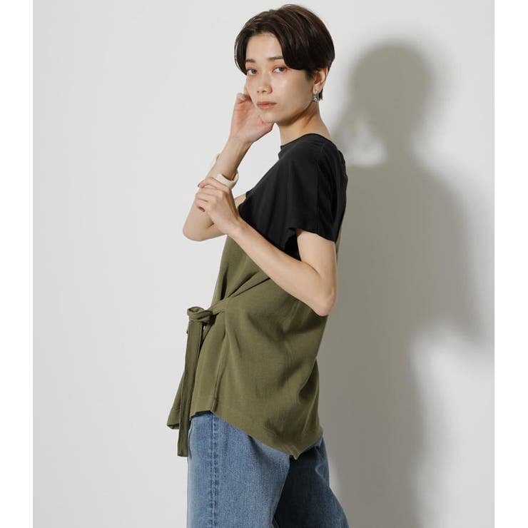 FAKE LAYERED ONE SHOULDER TOPS[品番：AZLW0018748]｜AZUL BY MOUSSY 