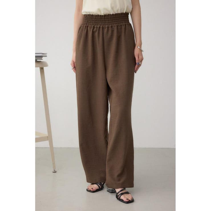 BRN | ウエストイージーワイドパンツ | AZUL BY MOUSSY