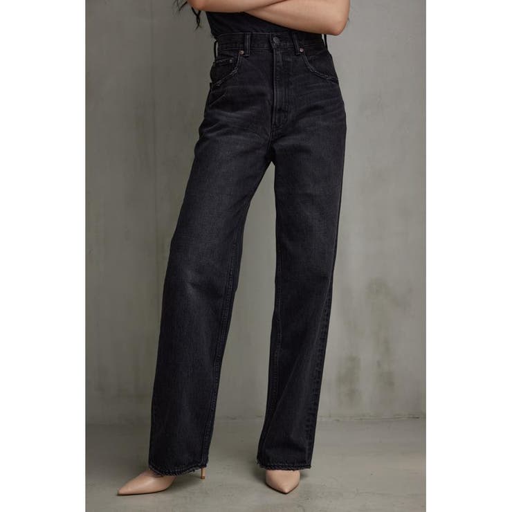 L/BLK1 | AZUL DENIM/15TH ハイウエストワイドデニム | AZUL BY MOUSSY