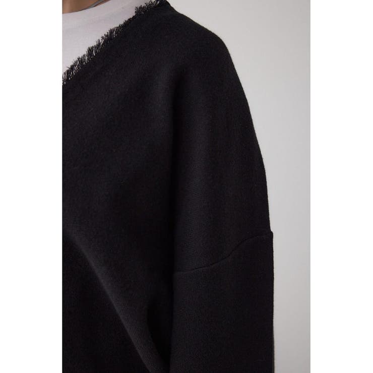 Vネックフリンジスウェッターニット | AZUL BY MOUSSY | 詳細画像10 