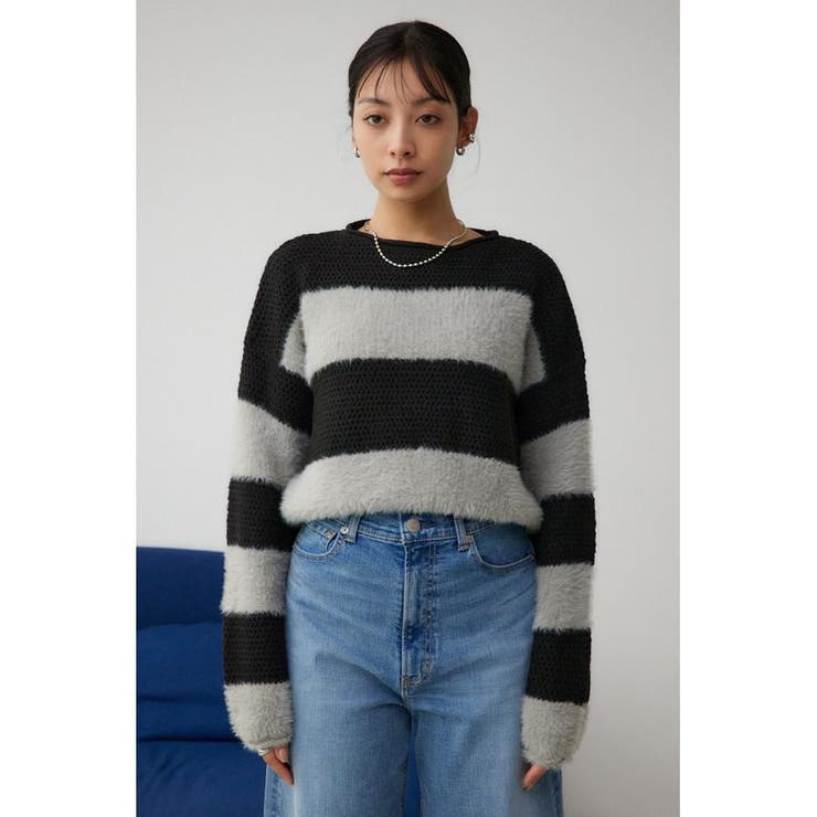 シャギーボーダープルオーバー | AZUL BY MOUSSY | 詳細画像15 