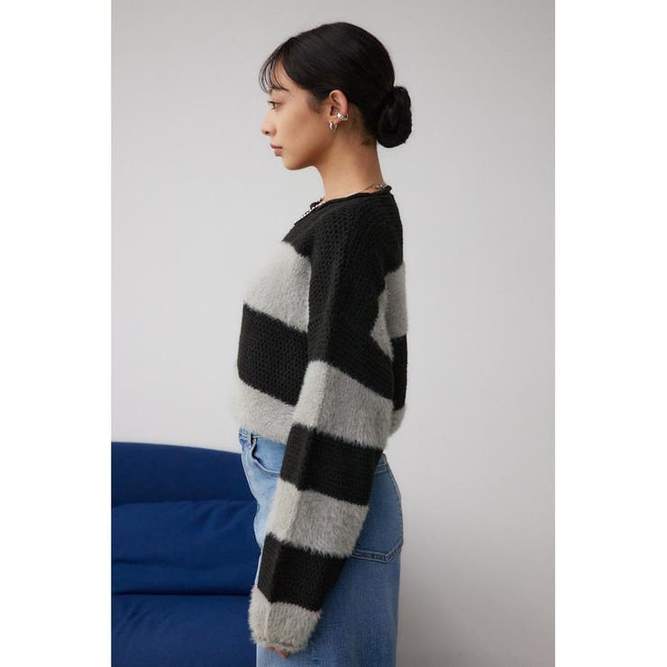 シャギーボーダープルオーバー | AZUL BY MOUSSY | 詳細画像16 