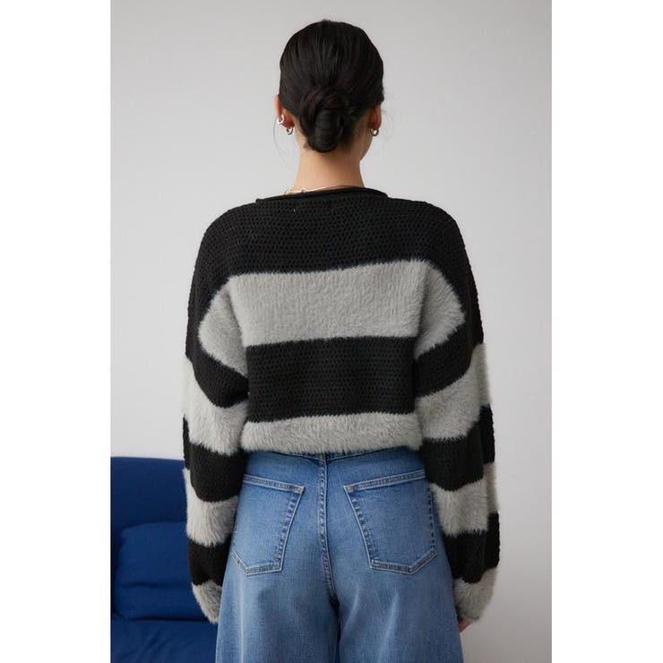 シャギーボーダープルオーバー | AZUL BY MOUSSY | 詳細画像17 