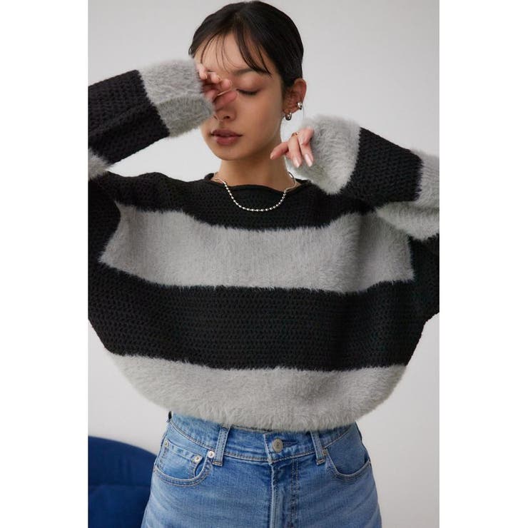 シャギーボーダープルオーバー | AZUL BY MOUSSY | 詳細画像13 