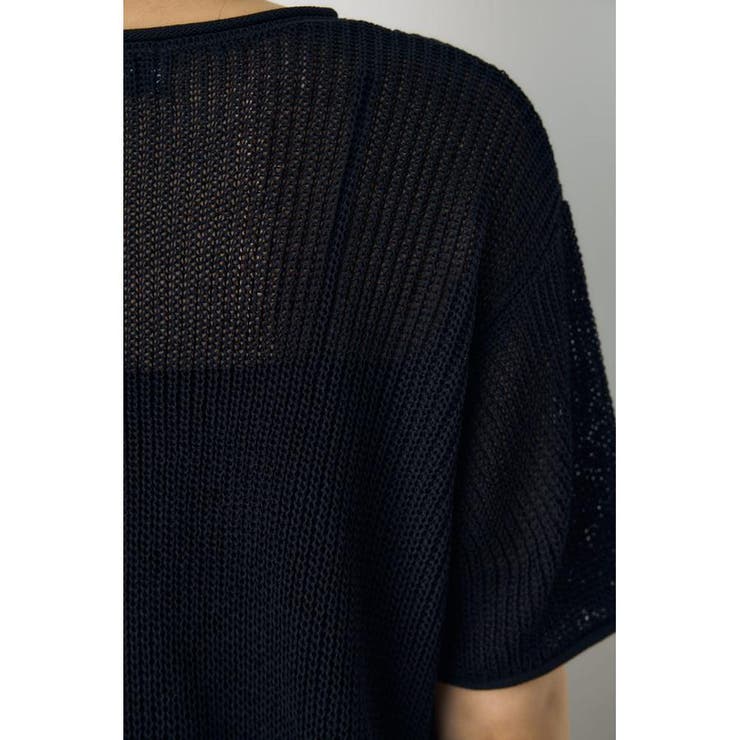 畔編み半袖ニットトップス | AZUL BY MOUSSY | 詳細画像18 