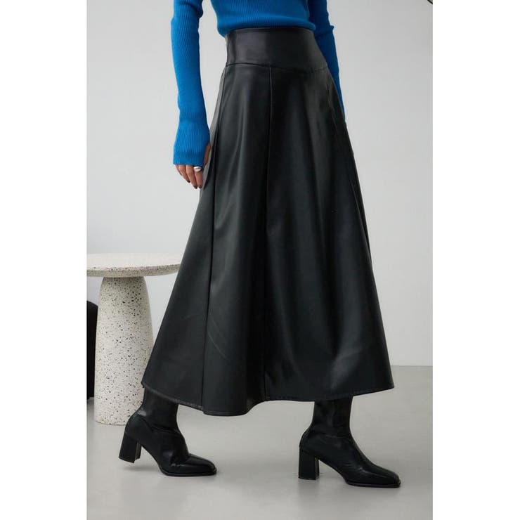 レザーフレアスカート | AZUL BY MOUSSY | 詳細画像2 