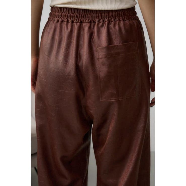 レザーライクリラックスワイドパンツ | AZUL BY MOUSSY | 詳細画像21 
