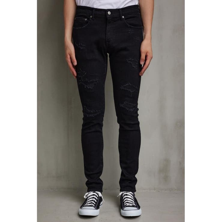 AZUL DENIM リペアスキニー[品番：AZLW0021163]｜AZUL BY MOUSSY