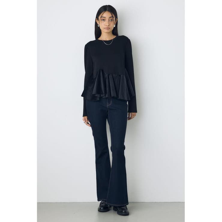 ベロアフリルヘムカットトップス | AZUL BY MOUSSY | 詳細画像4 