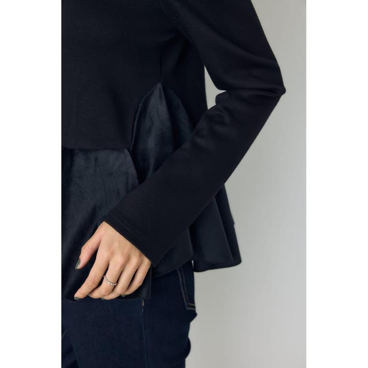 ベロアフリルヘムカットトップス | AZUL BY MOUSSY | 詳細画像7 