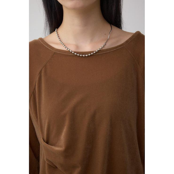 ベロアアシメカットトップス | AZUL BY MOUSSY | 詳細画像28 