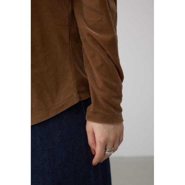 ベロアアシメカットトップス | AZUL BY MOUSSY | 詳細画像30 