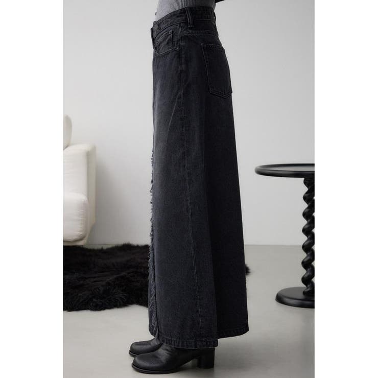 AURALEE デニムスカート SUNFADE BLEACH DENIM SKIRT ブリーチ デニム スカート
