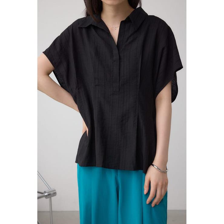 BLK | タックスキッパーブラウス | AZUL BY MOUSSY