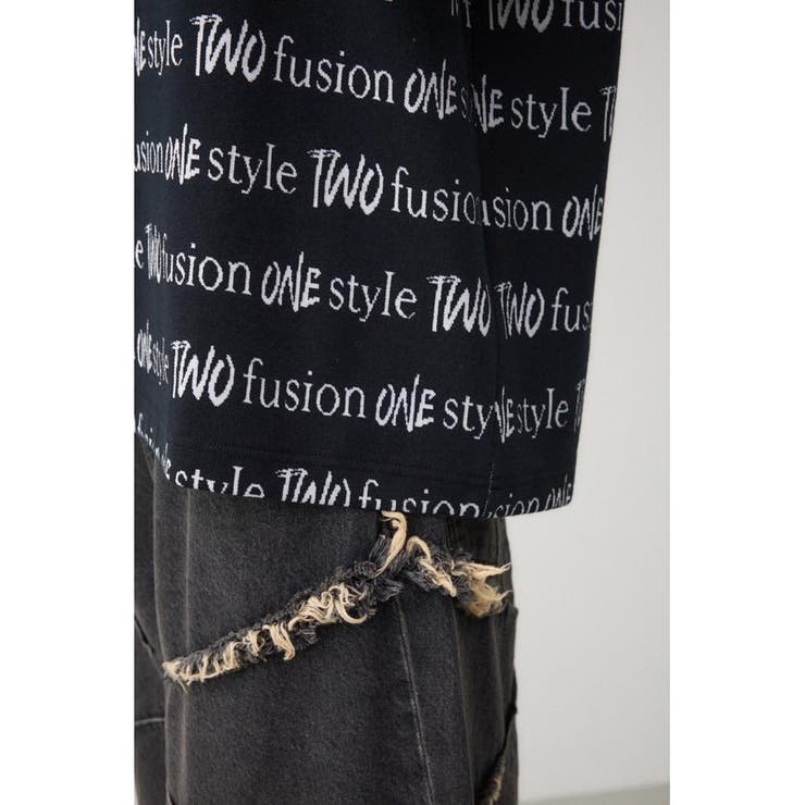 ジャガード総柄7分袖トップス | AZUL BY MOUSSY | 詳細画像9 