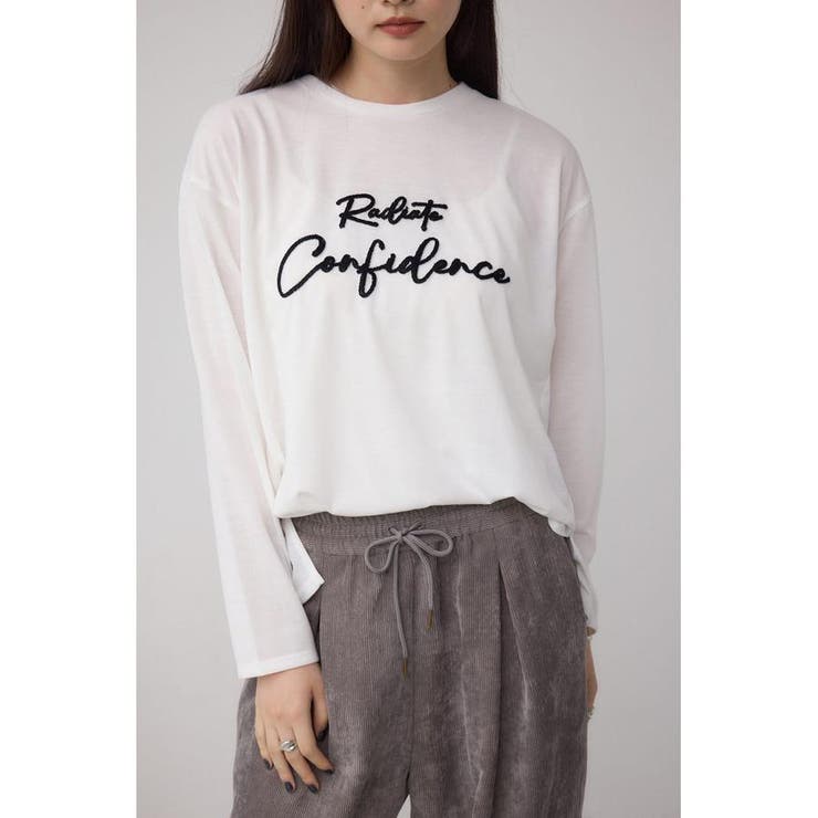 シシュウロゴロングスリーブTシャツ | AZUL BY MOUSSY | 詳細画像1 