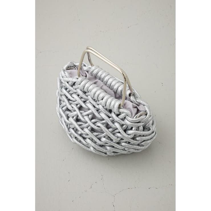 メタルハンドルメタリック編み込みバッグ | AZUL BY MOUSSY | 詳細画像18 