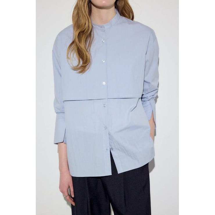 SAX | レイヤードバンドカラーシャツ | AZUL BY MOUSSY