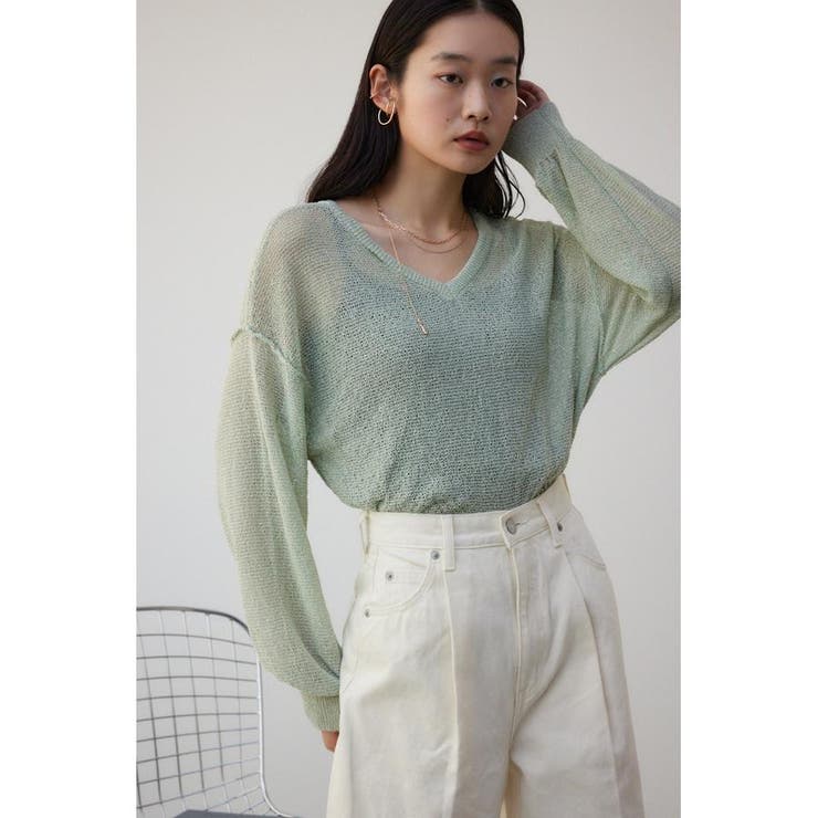 シアーグリッタールーズニット | AZUL BY MOUSSY | 詳細画像26 