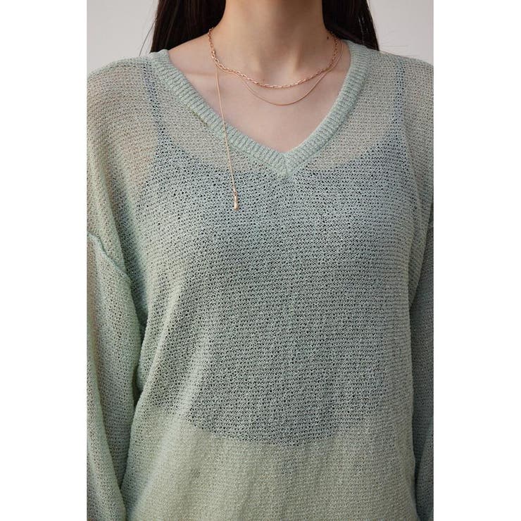 シアーグリッタールーズニット | AZUL BY MOUSSY | 詳細画像31 