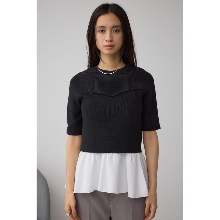 ペプラムインナーセットニット | AZUL BY MOUSSY | 詳細画像5 