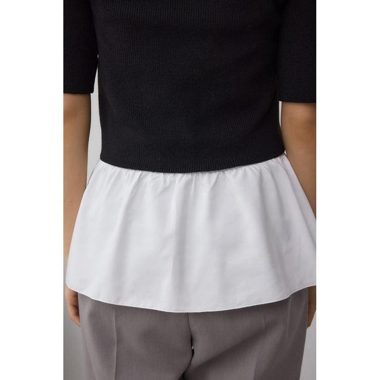 ペプラムインナーセットニット | AZUL BY MOUSSY | 詳細画像9 