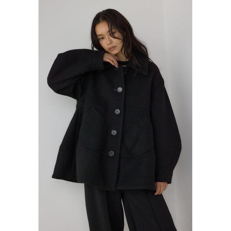 ボリュームスリーブペプラムコート | AZUL BY MOUSSY | 詳細画像2 