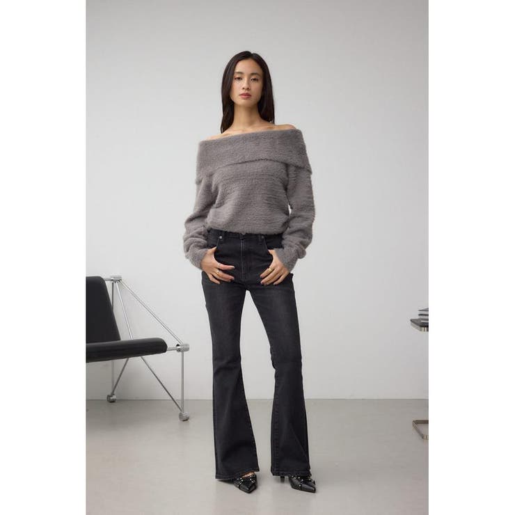 モヘヤライクオフショルダーニット | AZUL BY MOUSSY | 詳細画像26 