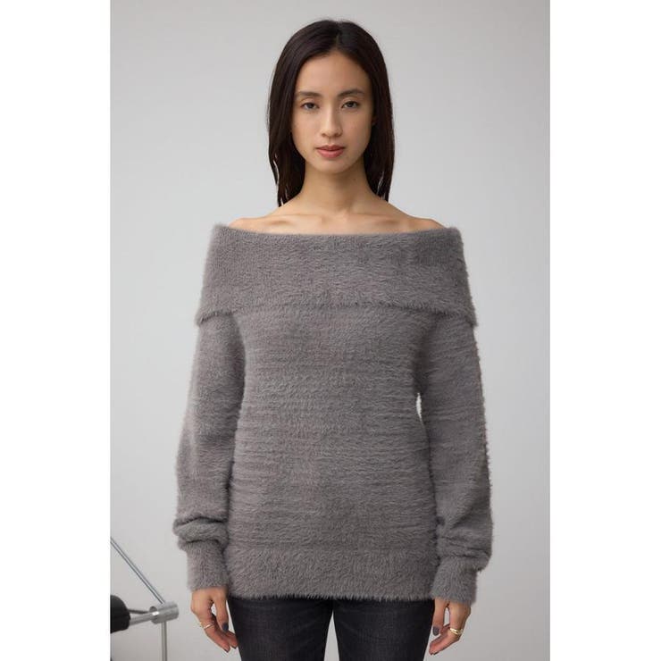 モヘヤライクオフショルダーニット | AZUL BY MOUSSY | 詳細画像27 