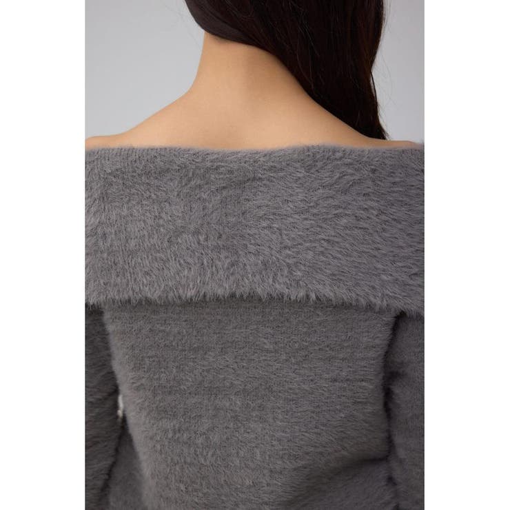 モヘヤライクオフショルダーニット | AZUL BY MOUSSY | 詳細画像31 