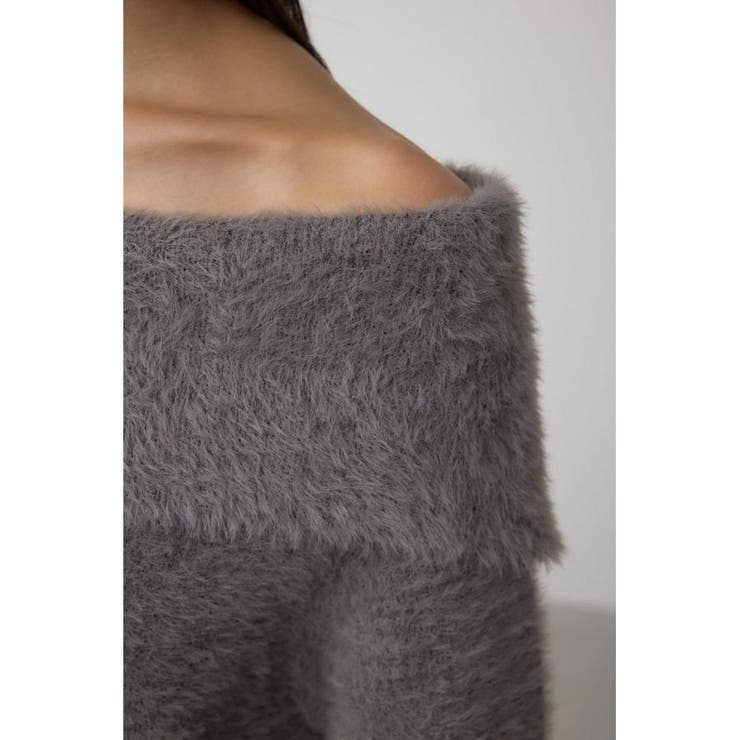 モヘヤライクオフショルダーニット | AZUL BY MOUSSY | 詳細画像32 