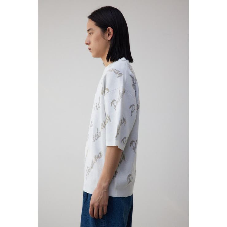 ゴールド総柄半袖ニットトップス | AZUL BY MOUSSY | 詳細画像5 