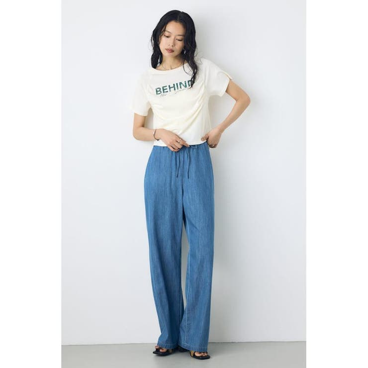 ライトオンスデニムイージーパンツ | AZUL BY MOUSSY | 詳細画像22 