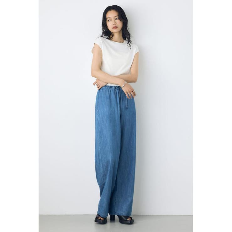 ライトオンスデニムイージーパンツ | AZUL BY MOUSSY | 詳細画像19 