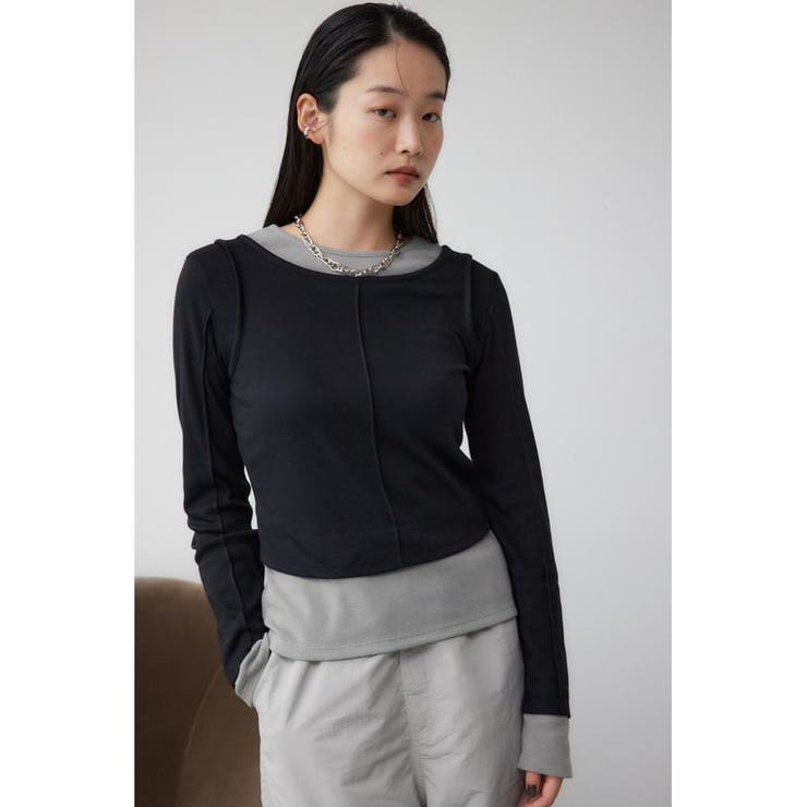 フェイクレイヤードカットロンT | AZUL BY MOUSSY | 詳細画像2 