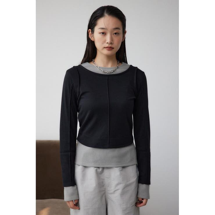 フェイクレイヤードカットロンT | AZUL BY MOUSSY | 詳細画像4 
