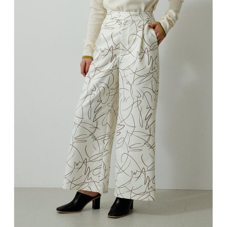 LINE DRAWING PRINT PT | AZUL BY MOUSSY | 詳細画像2 