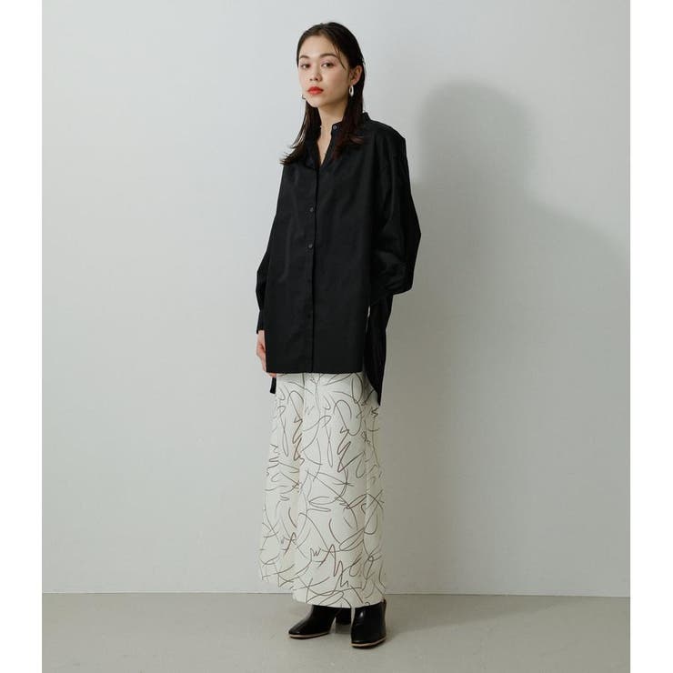 LINE DRAWING PRINT PT | AZUL BY MOUSSY | 詳細画像4 