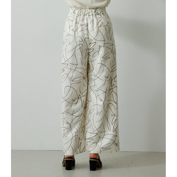 LINE DRAWING PRINT PT | AZUL BY MOUSSY | 詳細画像7 