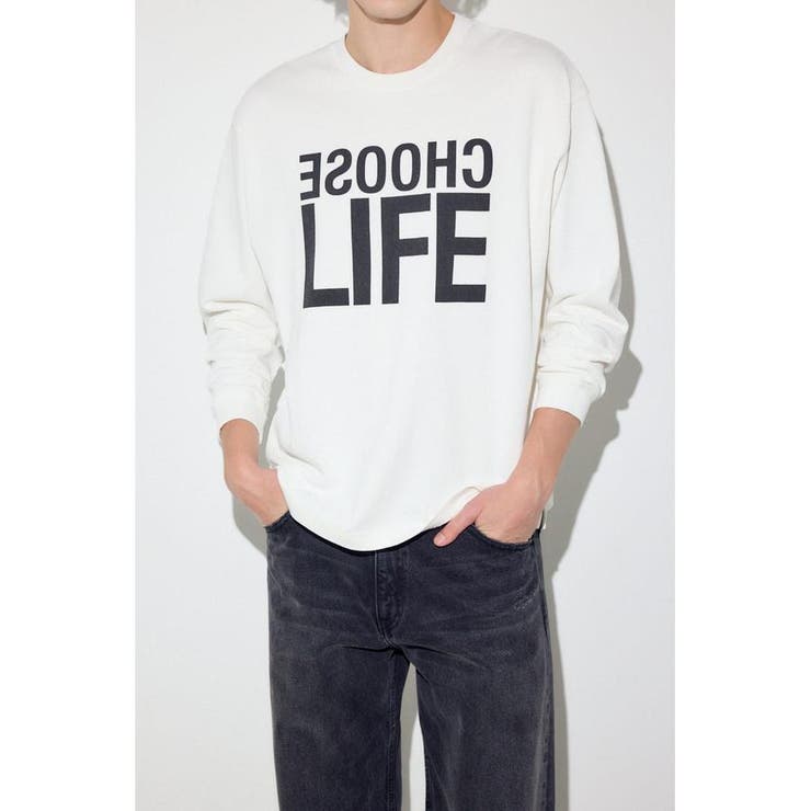 CHOOSE LIFE長袖Tシャツ | AZUL BY MOUSSY | 詳細画像1 